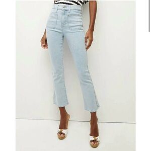 NEW VERONICA BEARD carly cropped kick flare patch pocket in get reel Size‎ 25 0